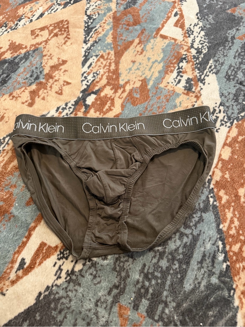 Calvin Klein Men’s Olive Green Briefs